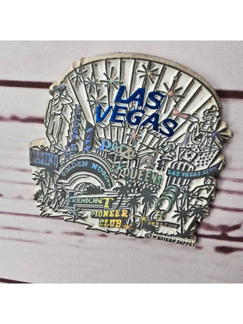 Las Vegas Souvenir Refrigerator Magnet Cityscape Design Western Supply
